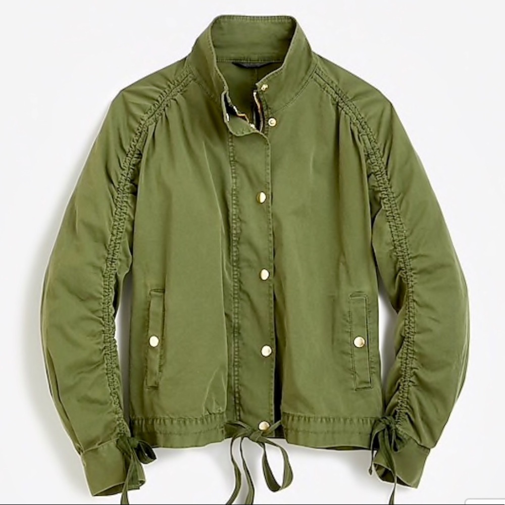 J.Crew Ruched-sleeve Field Jacket